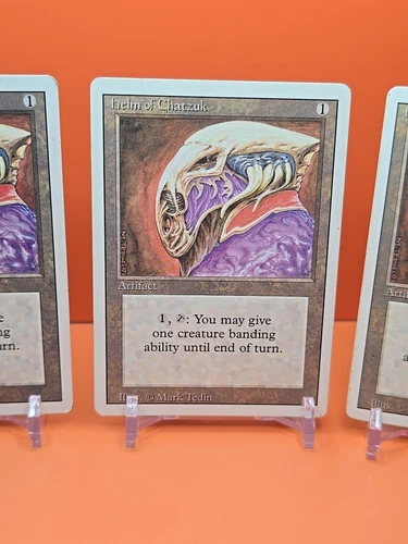 🟤🟤🟤 (4) Magic The Gathering 1994 CASCO DE CHATZUK REVISADO 3ª EDICIÓN JUGADO - Imagen 4 de 10