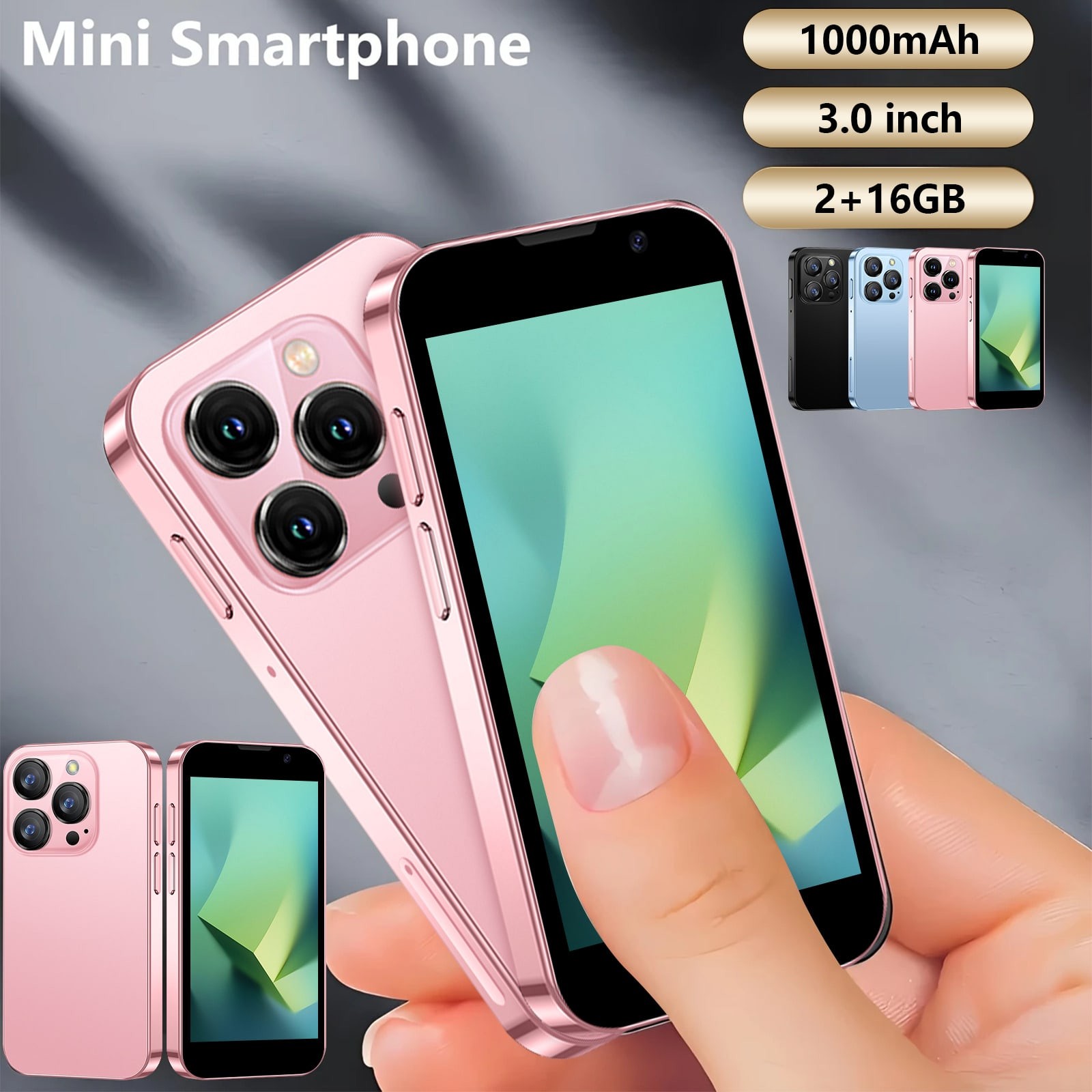 World's Smallest Smartphone - Android 9 Mini Phone With Quad-Core-FGQA