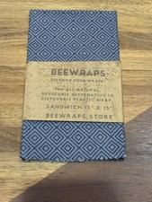 Beewraps SANDWICH 13” x 13” Made in USA Eco Friendly Reusable Beeswax Food Wrap