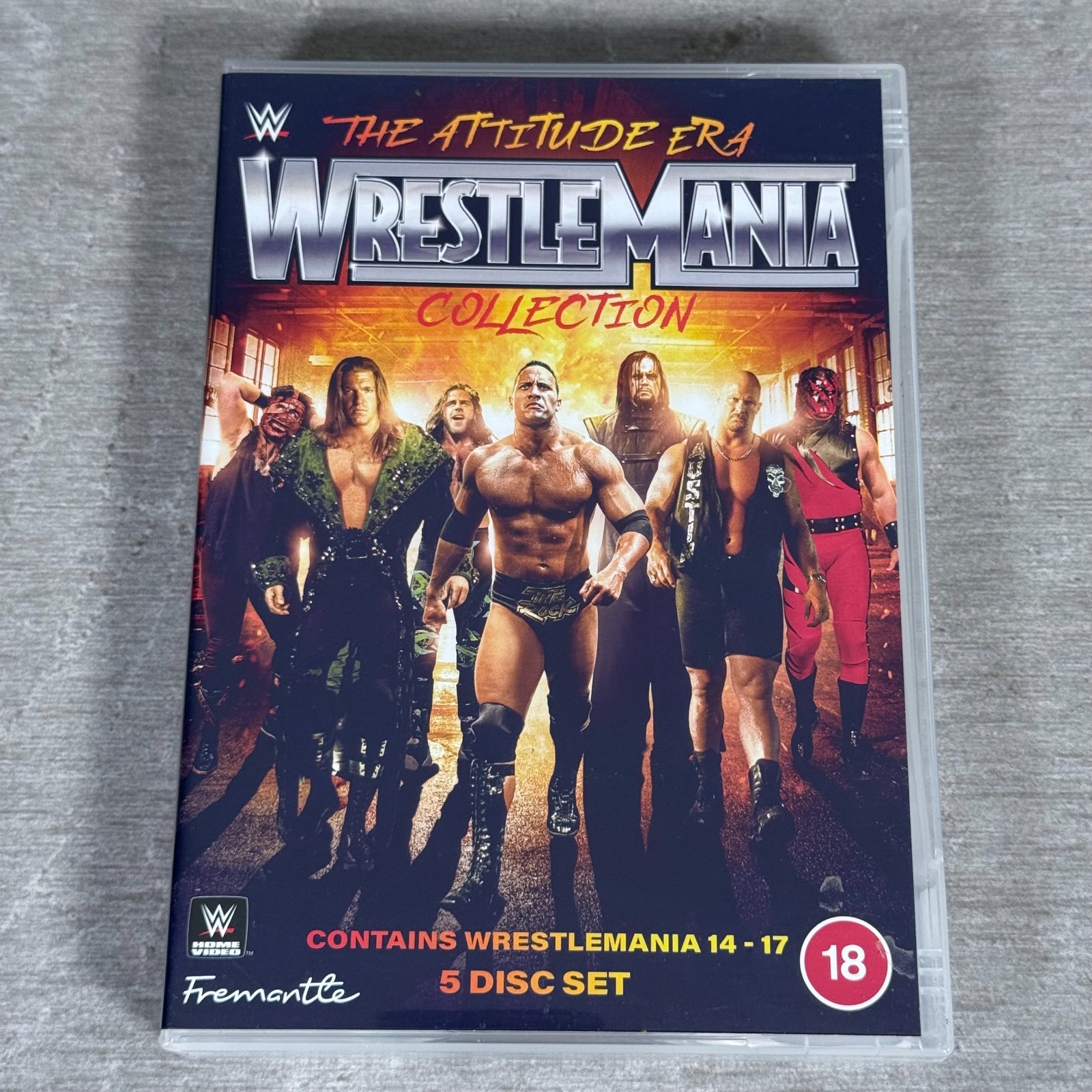 WWE The Attitude Era WrestleMania Collection DVD Box Set - WrestleMania 14-17