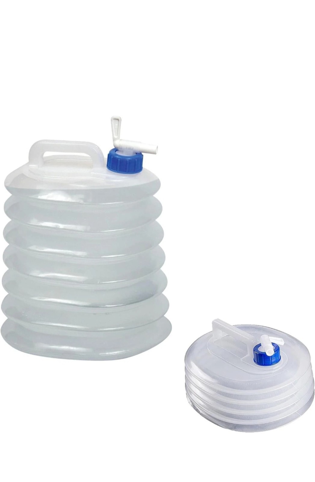 BPA Free Collapsible 2.6 Gallon Water Jug 4 Pack For Camping , Hiking , Etc.