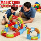 Electric Train Set Kids Gifts Xmas Magnetic Car Flexible Race Track Building Toy