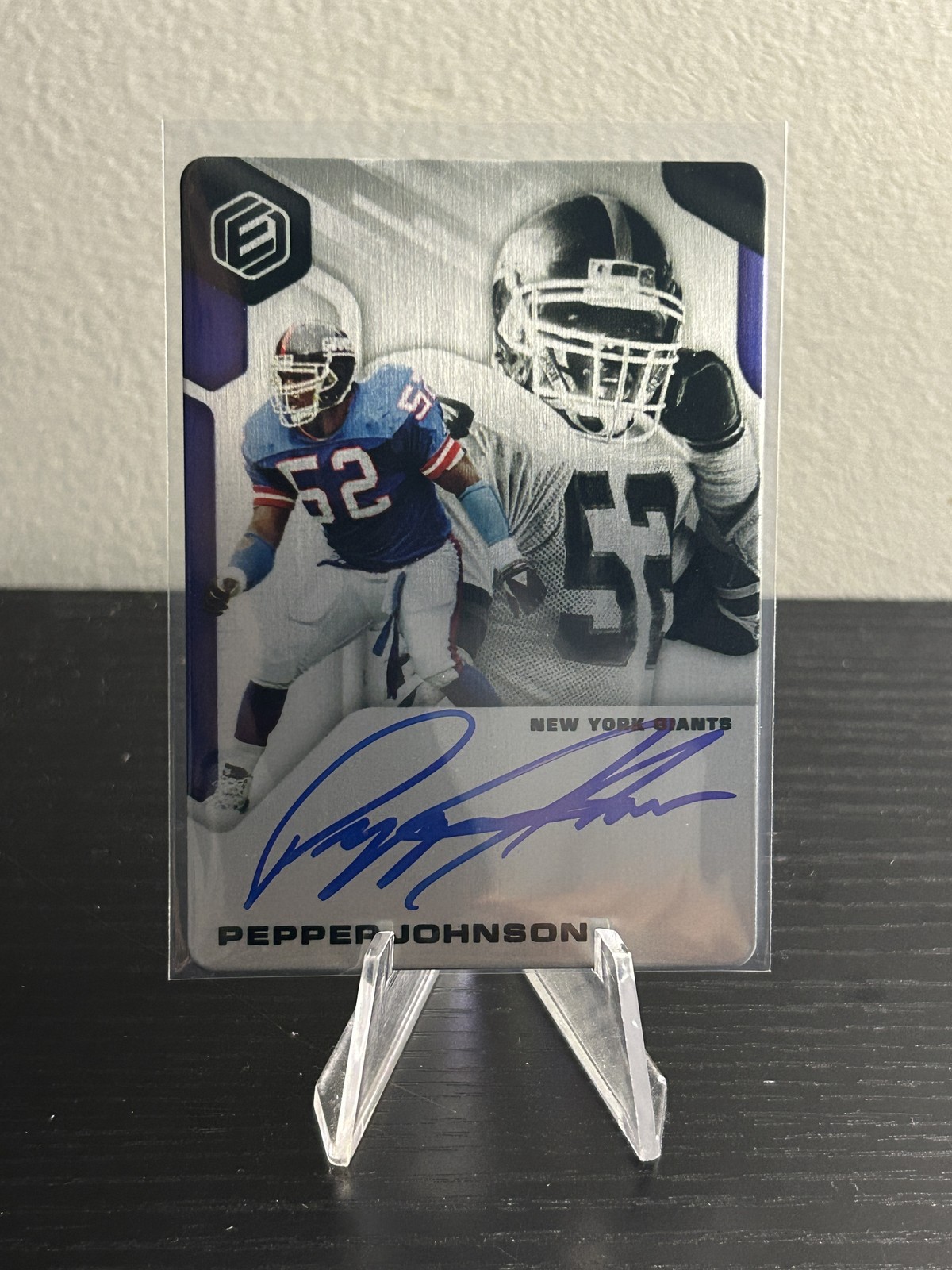 2019 Panini Elements #SS-PJ Pepper Johnson Steel Signatures #/199 Auto Autograph