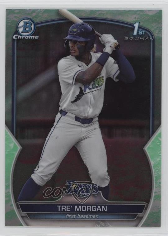 2023 Bowman Draft Chrome Lunar Glow Refractor Tre' Morgan #BDC-199 1ag7