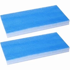 Airbrush Booth Filter Set, 2-Pack Fiberglass Replacement Filters