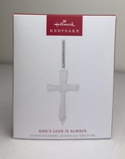 Hallmark Keepsake God's Love Is Always Cross Porcelain Christmas Ornament 2025