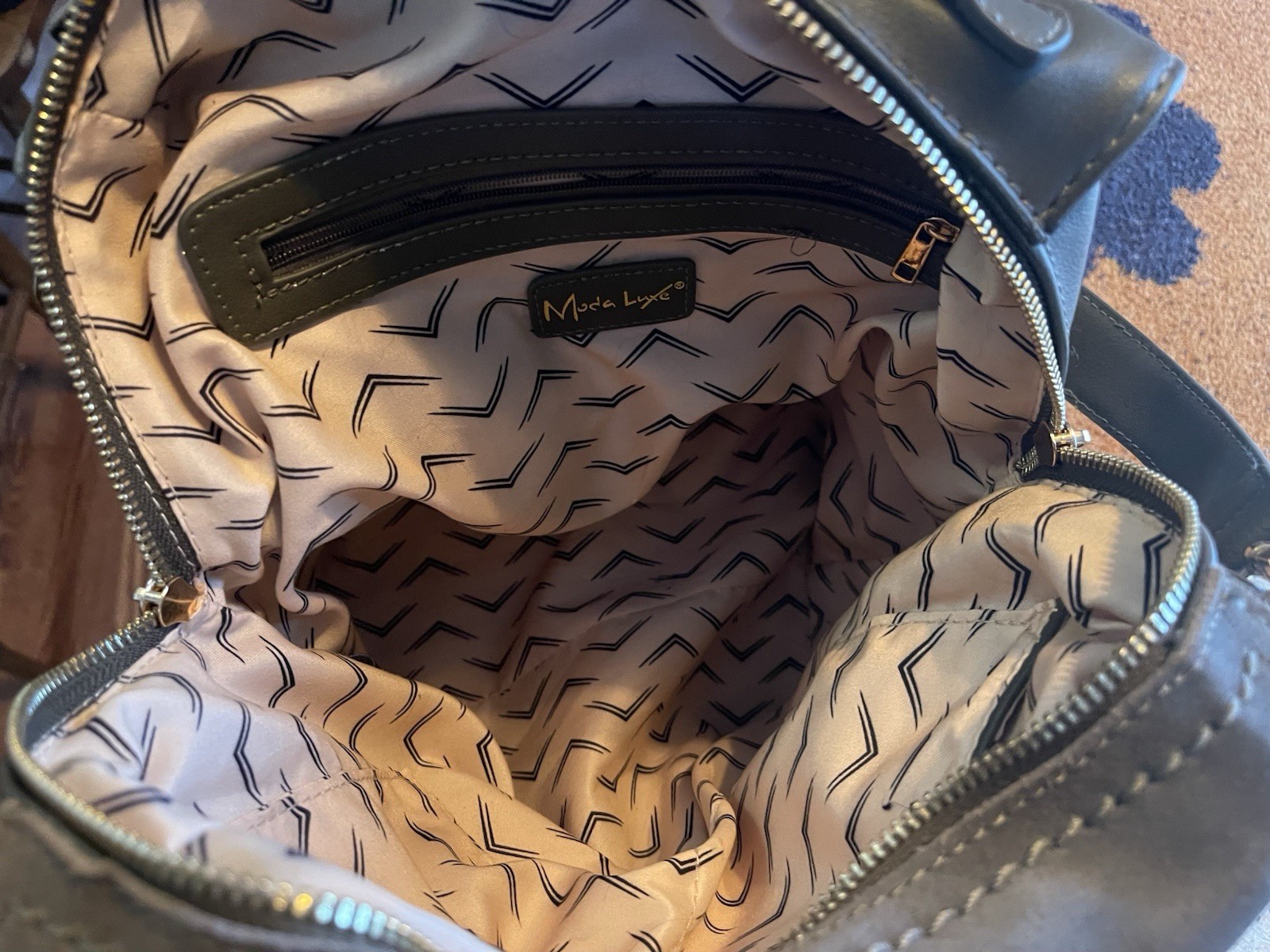 Gray Moda Luxe Brette Backpack - image 10