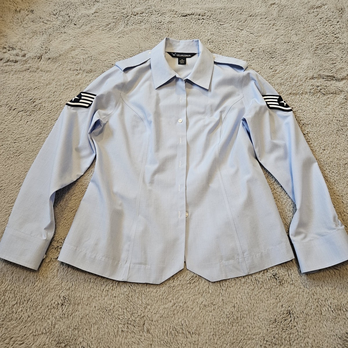 Long Sleeve Female Dress Blues Air Force 12R Princess Cut Women's