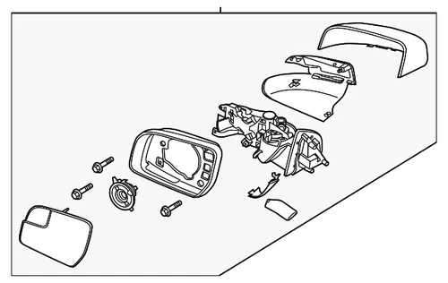 Genuine Ford Mirror Assembly KB3Z-17682-B