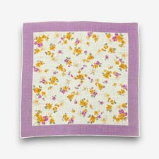 Vintage 90s Christian Dior Handkerchief Floral Neckerchief Square Bandana Scarf