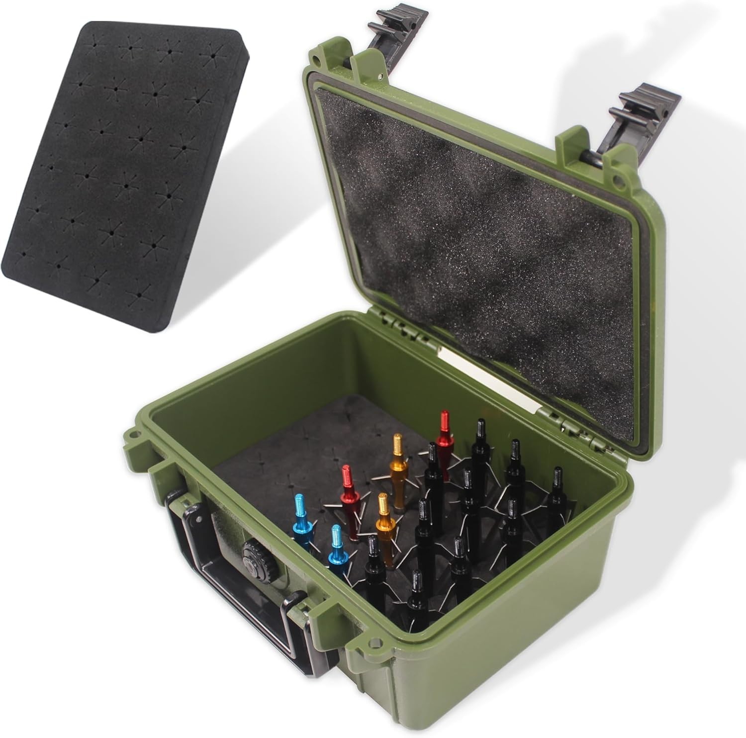 Archery Broadhead Box Hunting Accessory Case Holds 28 Broadh
