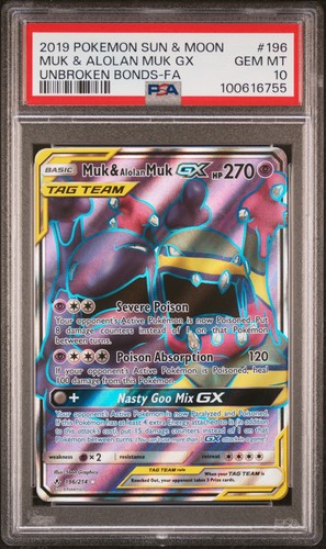 Muk & Alolan Muk-GX graded PSA 10 for sale on eBay