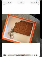 Louis Vuitton Chocolate Bar Key Holder / Bag Charm Keychain LV Monogram with box
