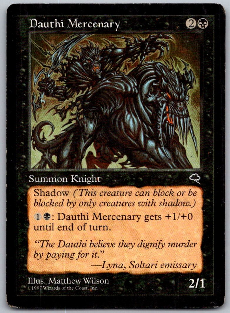 Dauthi Mercenary 124 Uncommon Tempest Magic: The Gathering Lightly Played