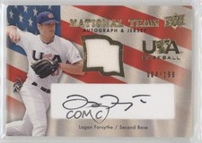 2008 Upper Deck Black Ink Jersey 4/199 Logan Forsythe #USA-LF Auto 0a4v