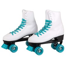 C SEVEN C7skates Quad Roller Skates  Retro Design Teal, Youth 2 