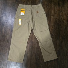 Carhartt Loose Fit Canvas Utility Work Pants BN0151-M Light Brown 38x30 NWT