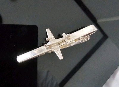 Junkers Ju 52 C54 Aircraft Bomber ,Krawattennadel, Vintage, 925 er Silber