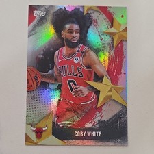 Coby White 2025-26 Topps Stars of NBA holo #SA-16 Chicago Bulls Basketball