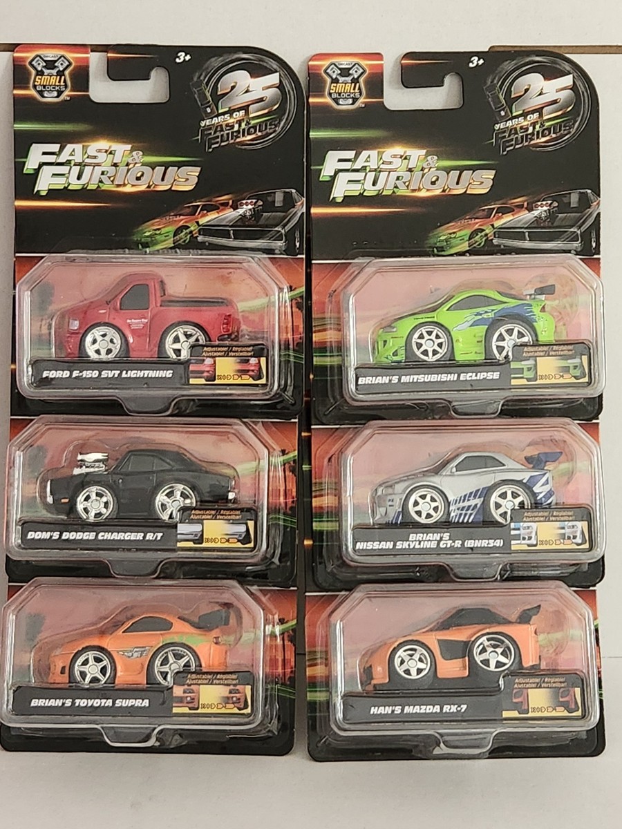 JADA Fast & Furious Small Blocks Full Set Of 6, 25 Years Of Fast