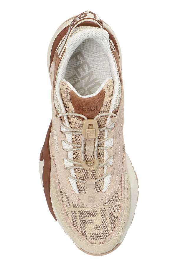 Fendi - Women - ‘Flow’ sports shoes - Beige thumbnail 6