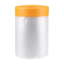 Pre-Taped Masking Film Plastic Drop Cloth with Medium-Tack Painters Tape 20x30cm