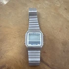vintage 1983 Seiko D409-5000 memory databank watch silver untested