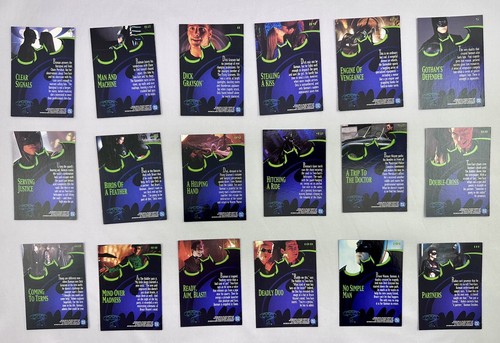 Batman Forever Fleer 95 Ultra Movie Cardset Vintage 95 Basic 117 Cards DC Comics - Picture 15 of 19