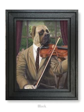 The Classically Trained Mastiff -  Original artwork with Frame