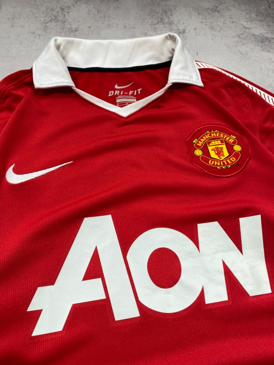 Vintage Nike Manchester United 2010/2011 Home Jersey Shirt Size M