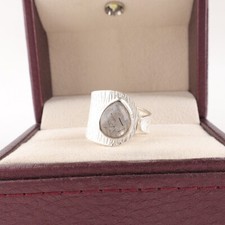 Black Rutile Gemstone 925 Sterling Silver Ring Handmade Jewelry Ring Gift For