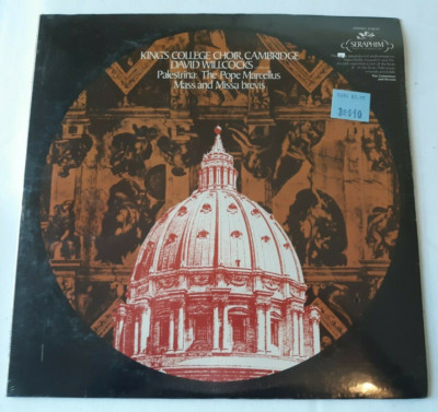 EMI Seraphim S-60187 Palestrina: Pope Marcellus Mass, Missa brevis (Willcocks)