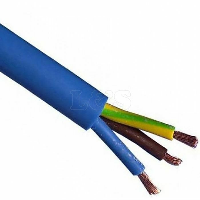 1.50mm Blue 240v 3 Core Arctic Grade Flexible Cable - (100 Metre)
