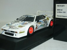WOW EXTREMELY RARE BMW M1 LM #71 Munchen 24h Le Mans 1981 1:43 Minichamps-Spark