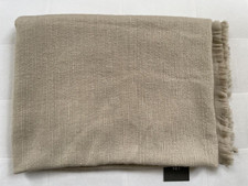 Restoration Hardware NEPALESE HAND SPUN CASHMERE  MERINO Throw Sand 50" x 70"