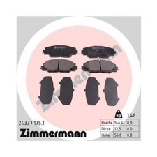 ZIMMERMANN Bremsbelagsatz für Toyota Auris E18 RAV4 III XA30 XA40 Mirai vorne