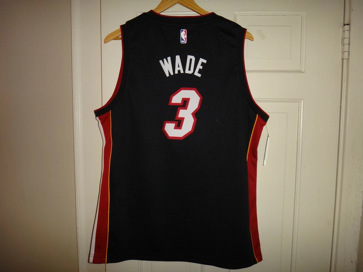 Dwyane Wade Miami Heat Nike Replica Swingman Jersey - Icon Edition - Black