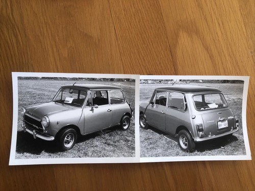 Lot 2 Austin Mini Innocenti Cooper 1300 Photo B&W Circa 1989 Black White Car - Picture 1 of 15
