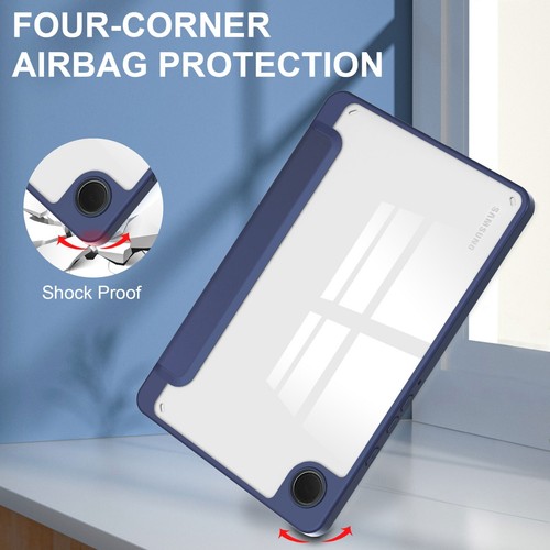 For Samsung Galaxy A9 8.7" Folio Slim Fold Leather Clear Pen Holder Case Cover - Picture 25 of 55