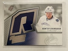 2015-16 SPx Hunter Shinkaruk 2005-06 Retro Rookie Fabrics #SPXR-SH RC Hockey