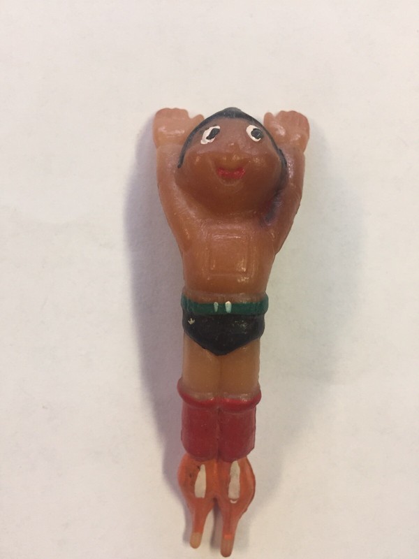 Astro Boy-Tetsuwan Atom Flying Figure 3" Japan Rare - Hand Painted