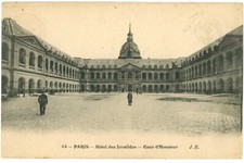 Courtyard Of Hôtel des Invalides, Monument, Museum In Paris, France Postcard