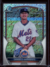 2023 1st Bowman Chrome ~ Dangelo Sarmiento ~ Shimmer Refractor ~ #BCP-161