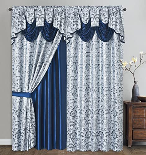 Elegant Comfort Jacquard Look Vorhang-Set Mit Angen Produktbild-Vorschau 13