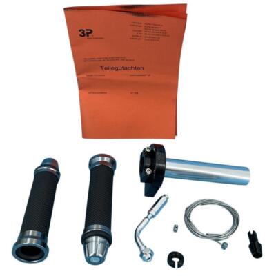 Aluminium Gas Drehgasgriff schw.Gutachten E-ATV,EXC-R,Enduro,Supermoto,Adventure