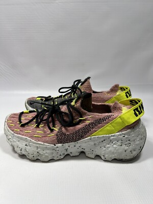 NIKE Space Hippie 04 Lemon Venom Pink gray CD3476-700 Knit Stretch
