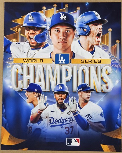 Los Angeles Dodgers 2024 World Champions 12x15 Plaque - World Series Champions - Picture 7 of 10