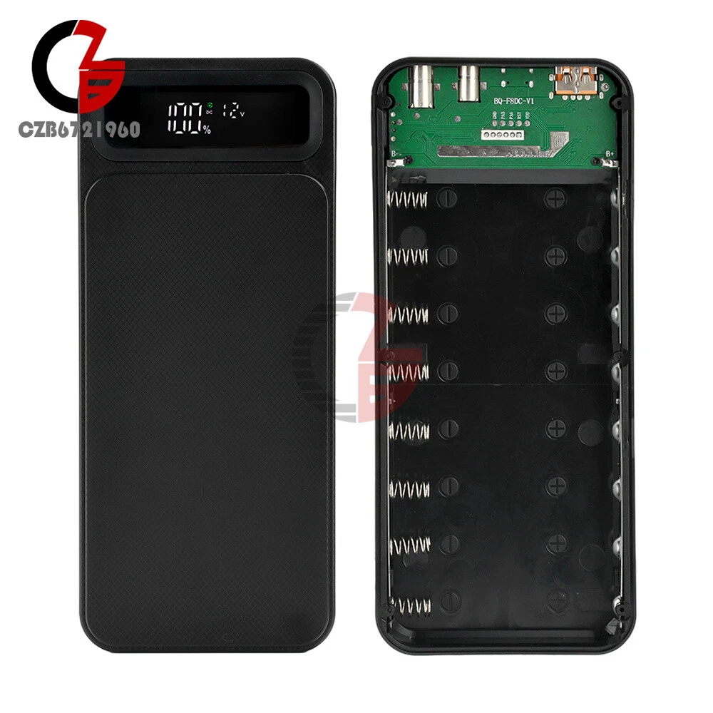 VGEBY Kit Custodia Power Bank Fai-da-te 20x18650 – Ricarica Rapida 22.5W, LCD, Con Cacciavite, Bianco