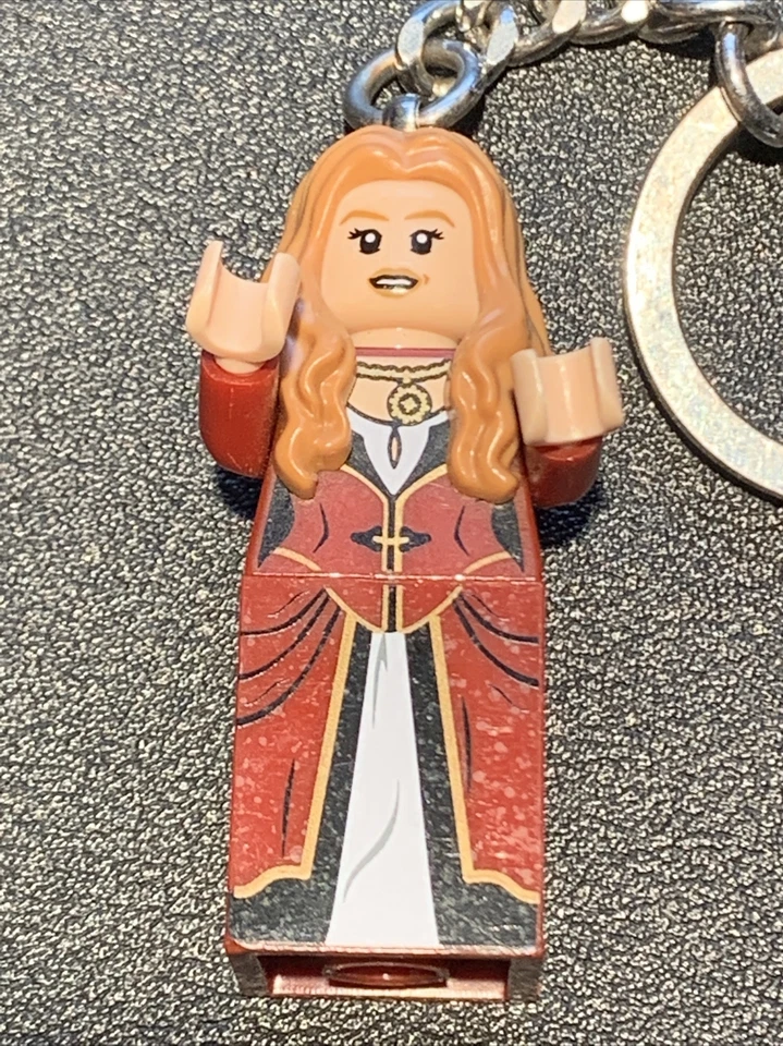 Juego de Tronos Cersei Lannister Lego Llavero Brazos Móviles Raro Legos Foto 3 de 4