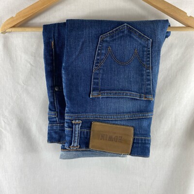 Edwin ED 90 Skinny Stretch Herrenjeans W30 L32 30x32 blau Taille 30 Zoll Bein 32 Zoll